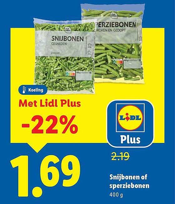 Snijbonen of sperziebonen 400 g
