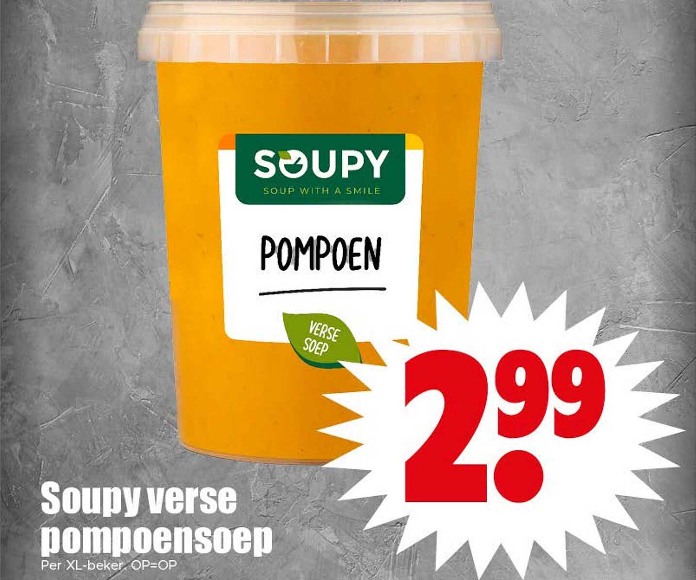Soupy verse pompoensoep