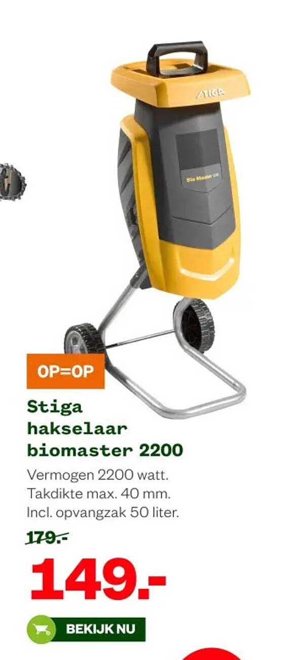 Stiga hakselaar biomaster 2200