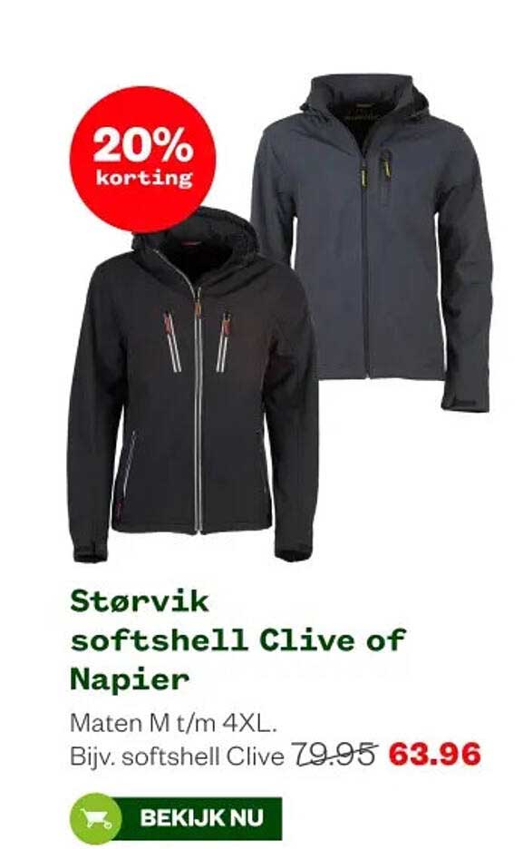 Størvik softshell Clive of Napier