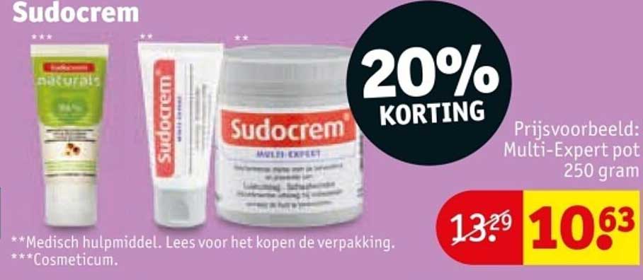 Sudocrem Multi-Expert pot 250 gram met 20% korting