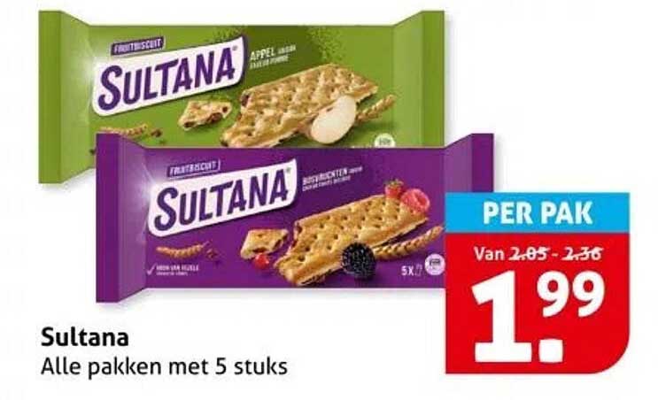 Sultana - Alle pakken met 5 stuks