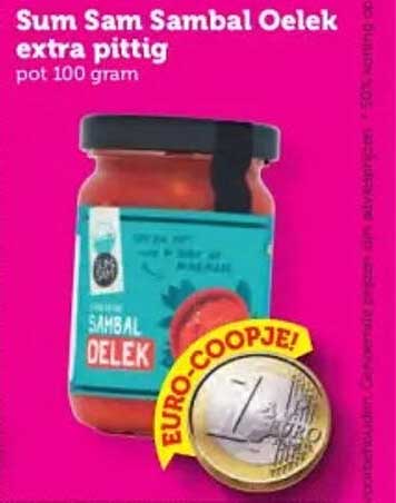Sum Sam Sambal Oelek extra pittig pot 100 gram