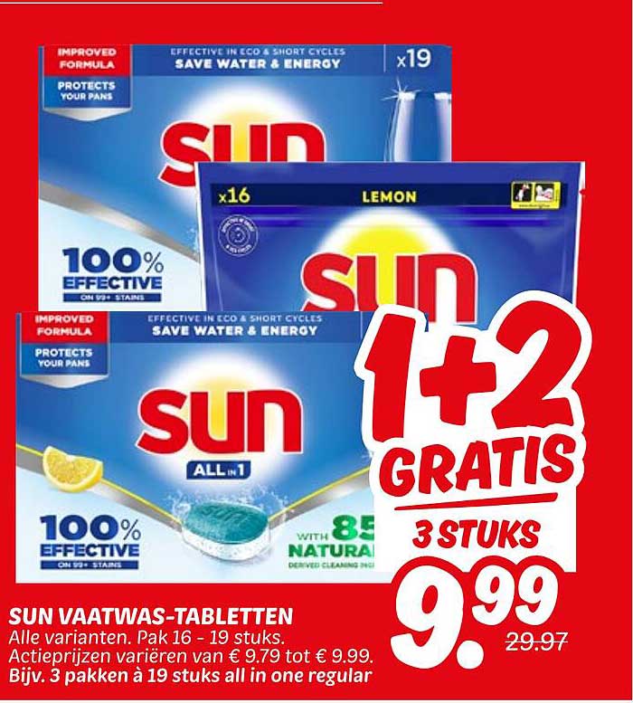 SUN VAATWAS-TABLETTEN