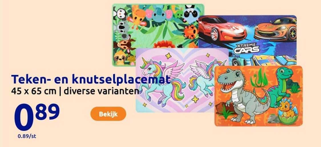 Teken- en knutselplacemat