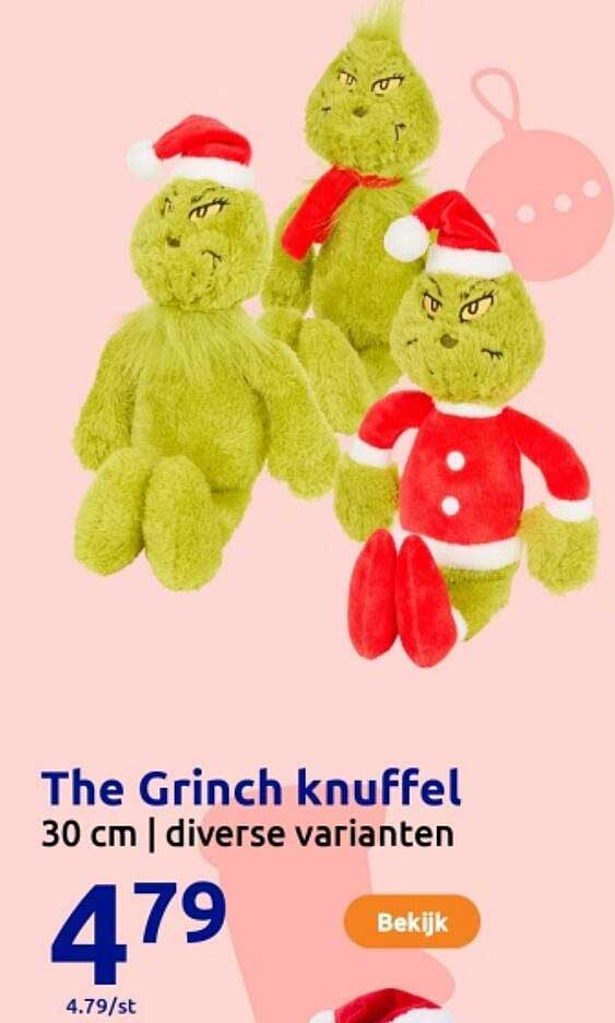 The Grinch knuffel 30 cm | diverse varianten