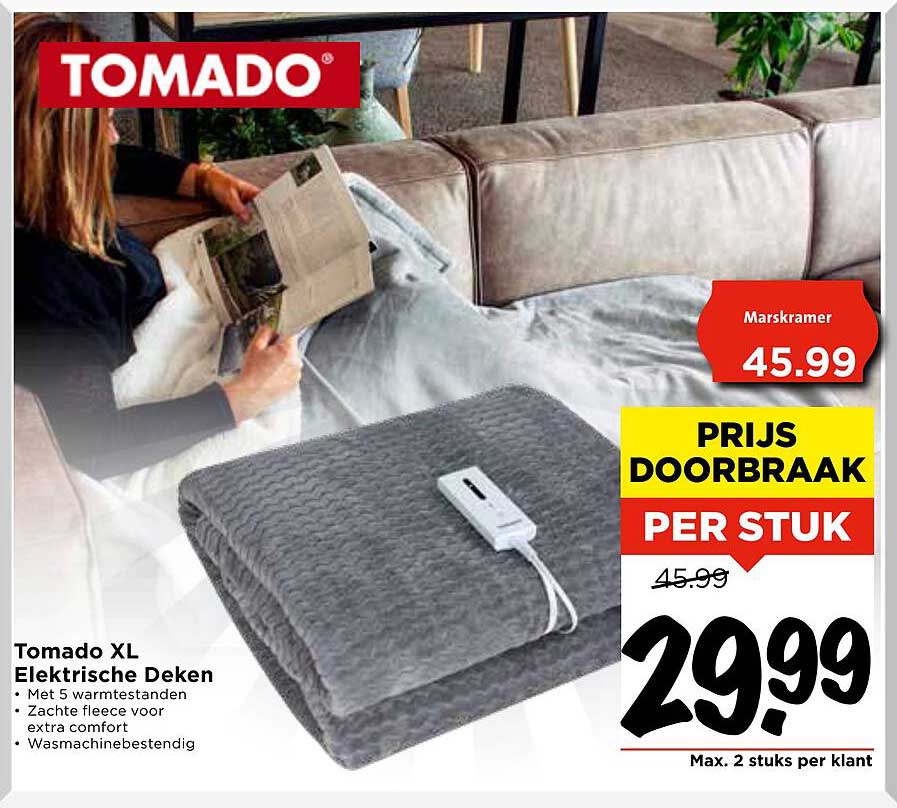 Tomado XL Elektrische Deken