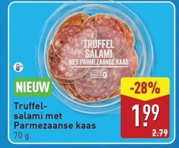 Truffel-salami met Parmezaanse kaas