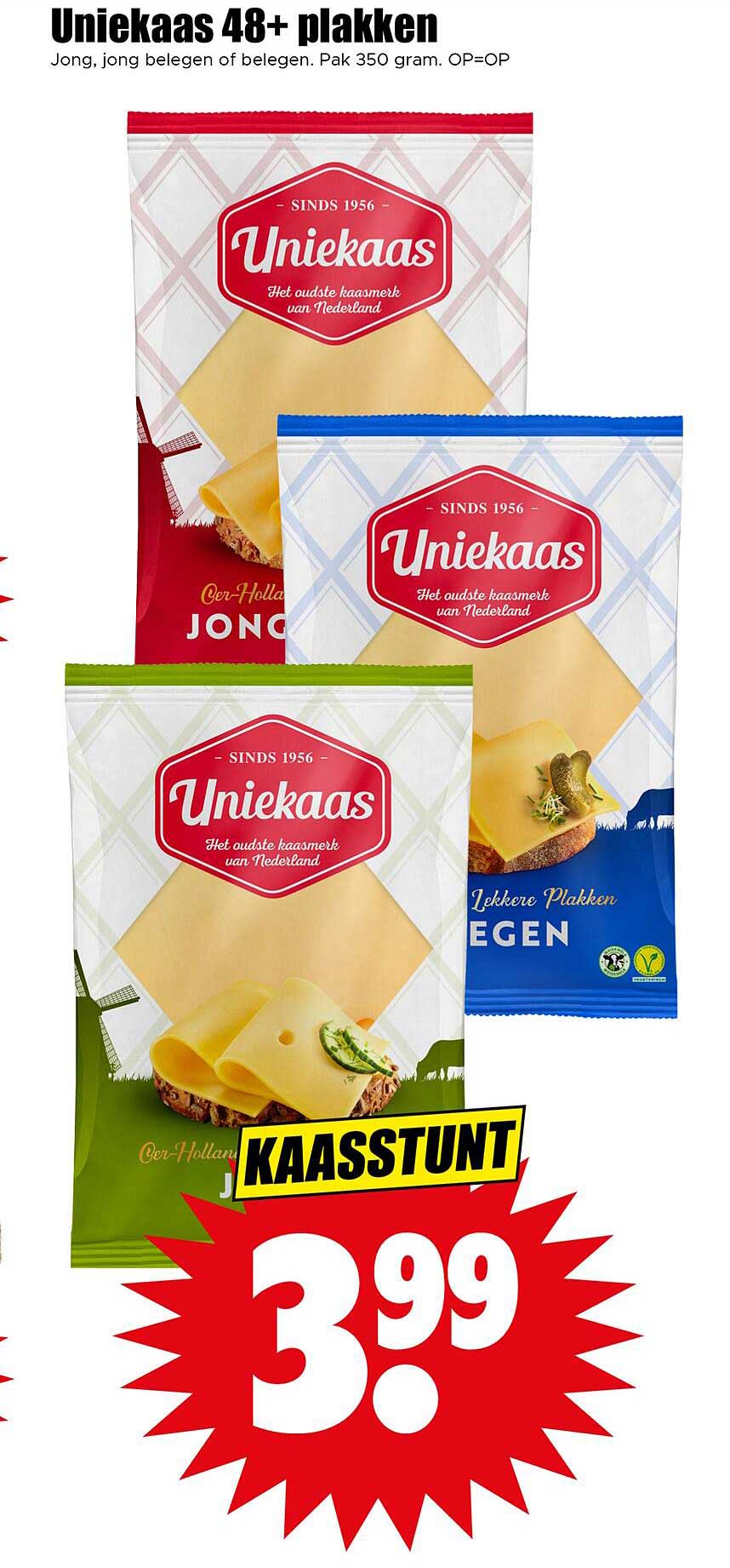 Uniekaas 48+ plakken