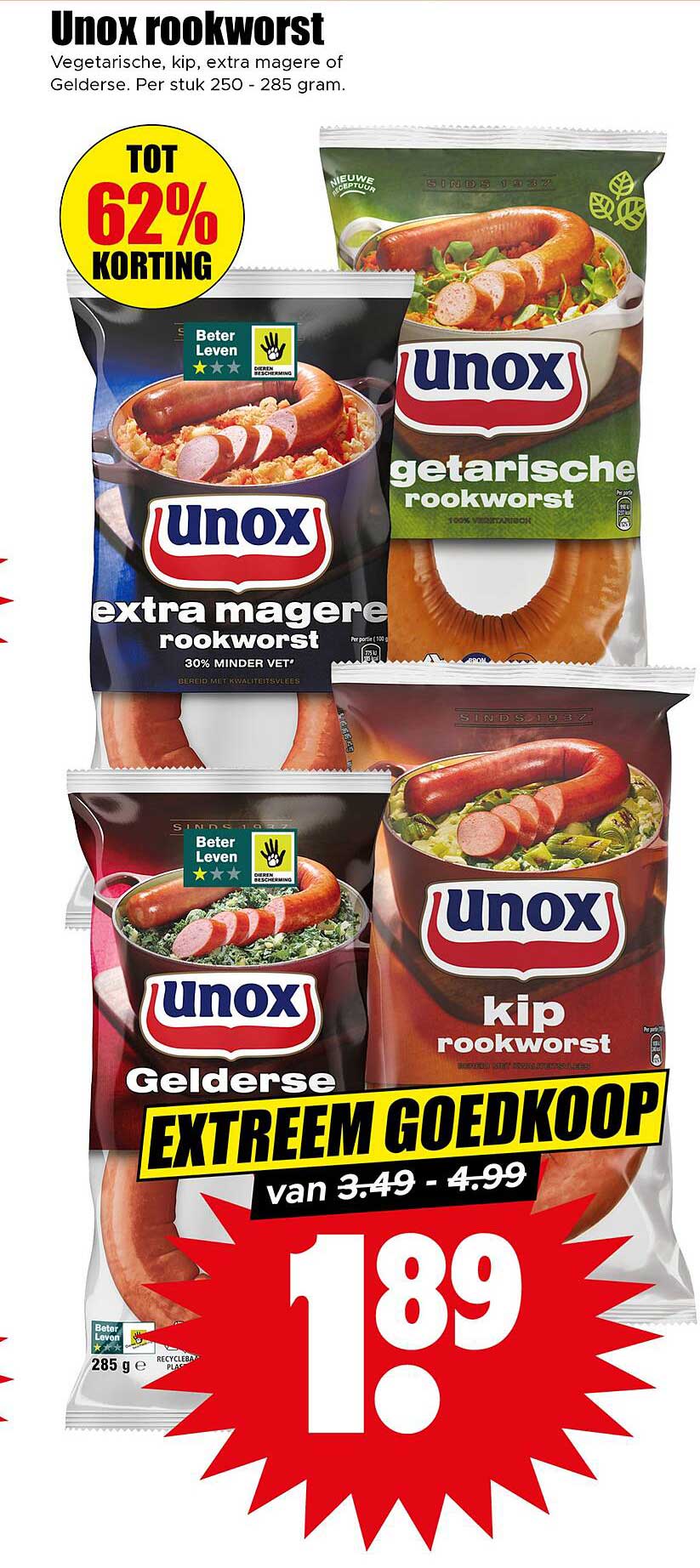 Unox rookworst