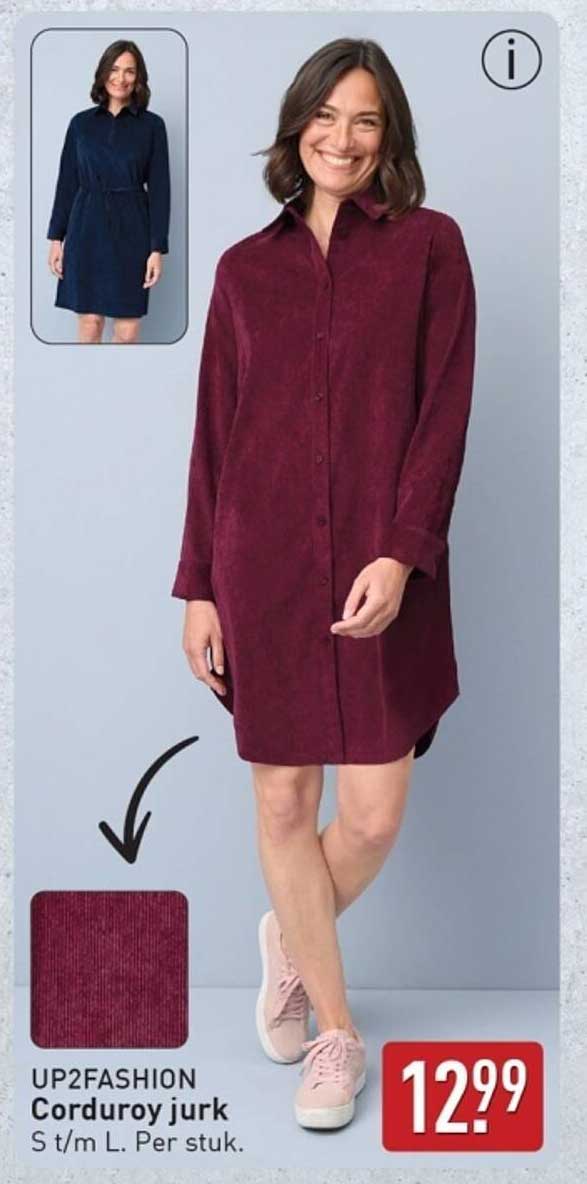 UP2FASHION Corduroy jurk