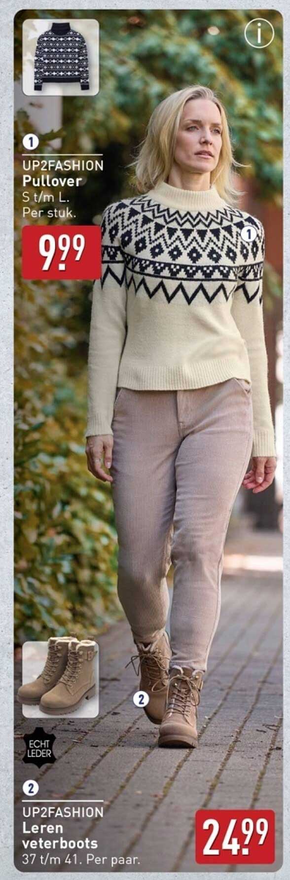 UP2FASHION Pullover S t/m L. Per stuk.