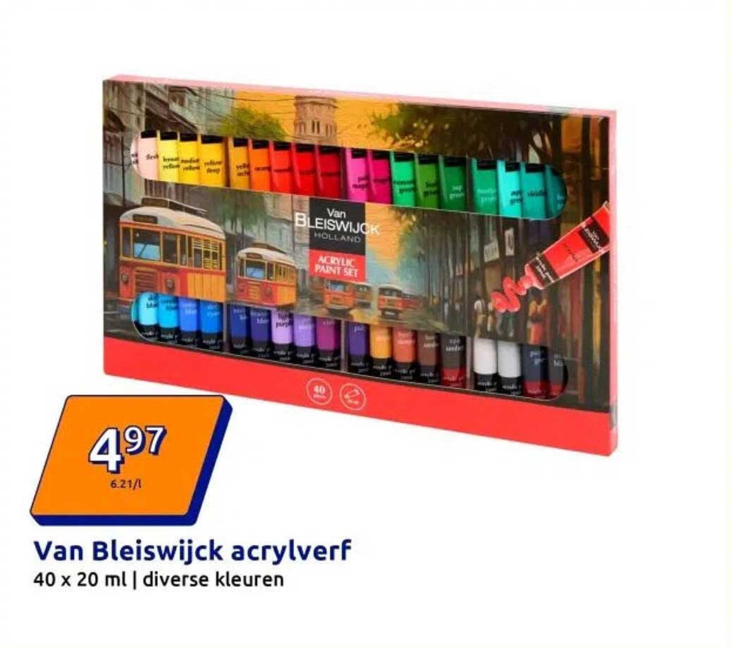 Van Bleiswijck acrylverf 40 x 20 ml | diverse kleuren