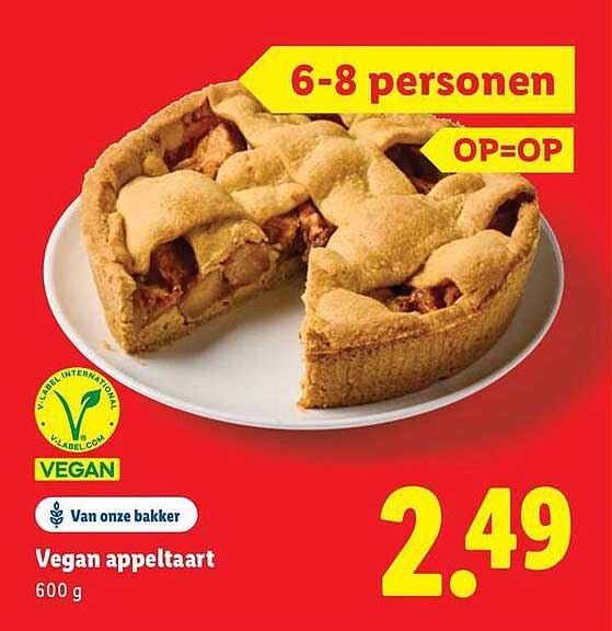 Vegan appeltaart