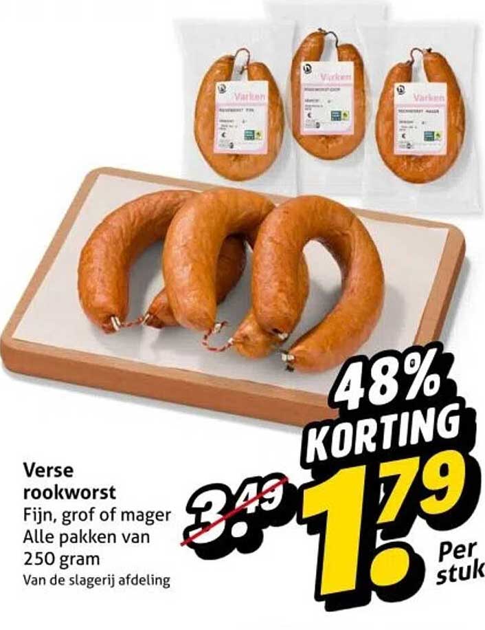 Verse rookworst