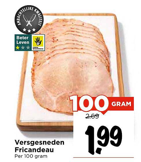 Versgesneden Fricandeau