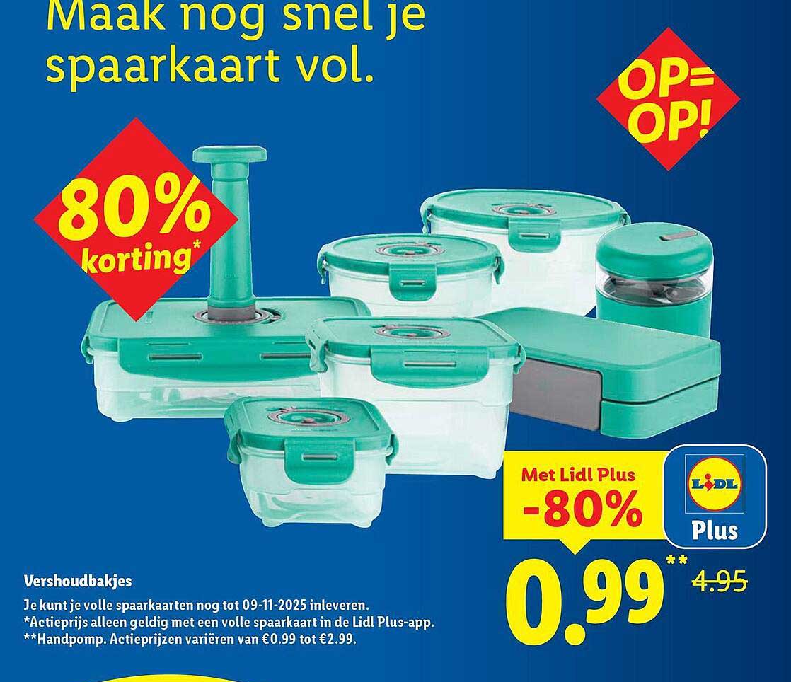 Vershoudbakjes