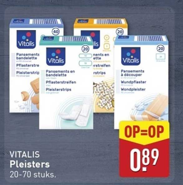 VITALIS Pleisters 20-70 stuks.
