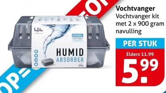 Vochtvanger kit 2 x 900 gram navulling