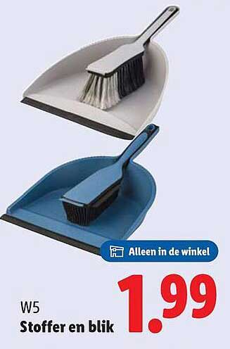 W5 Stoffer en blik