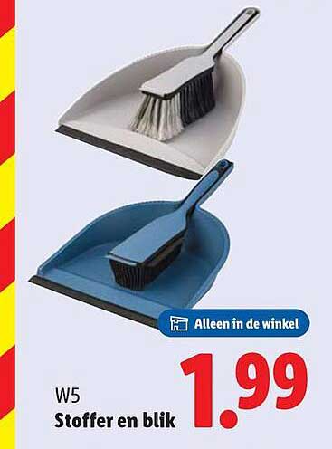 W5 Stoffer en blik