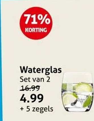 Waterglas Set van 2