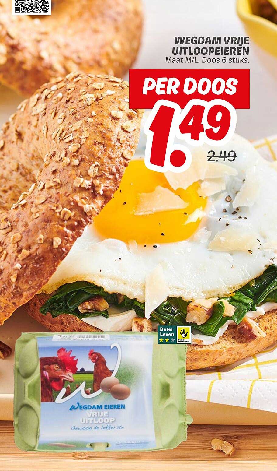 Wegdam Vrije Uitlepeieren Maat M/L Doos 6 stuks