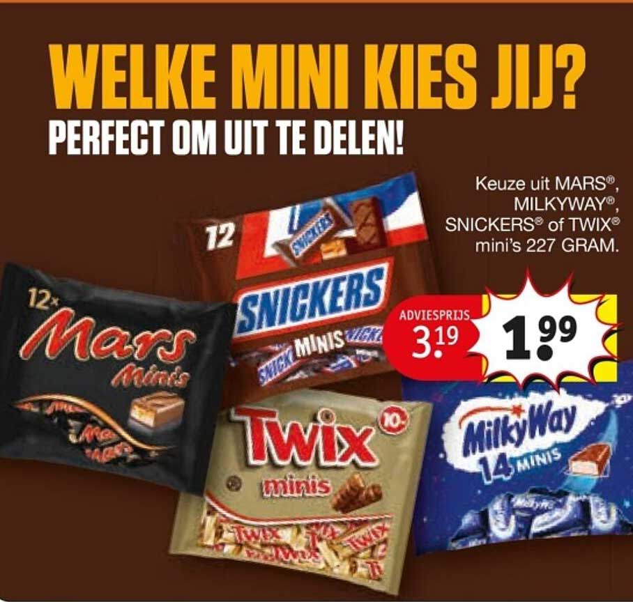 Welke mini kies jij? Perfect om uit te delen!