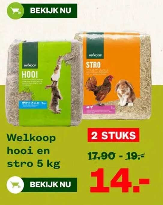Welkoop hooi en stro 5 kg