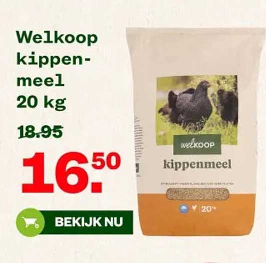 Welkoop kippenmeel 20 kg