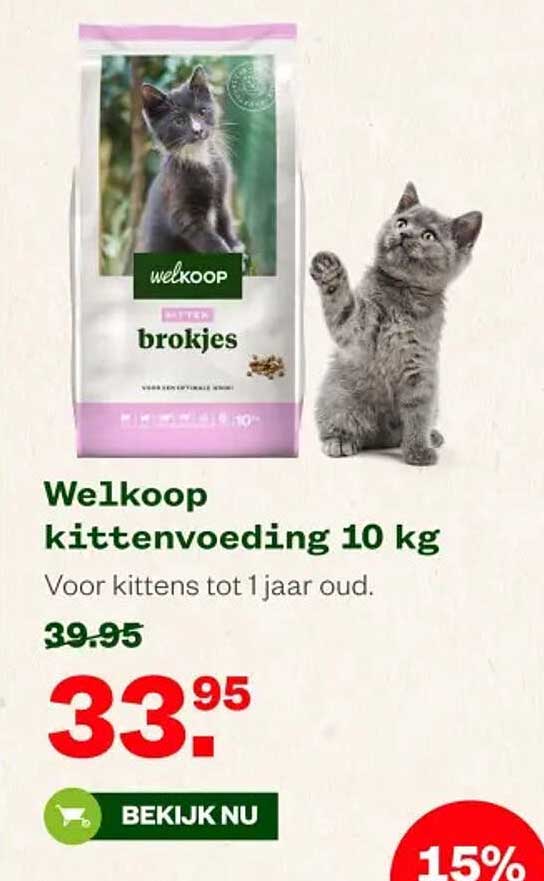 Welkoop kittensvoeding 10 kg