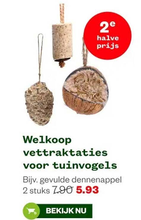 Welkoop vettraktaties voor tuinvogels