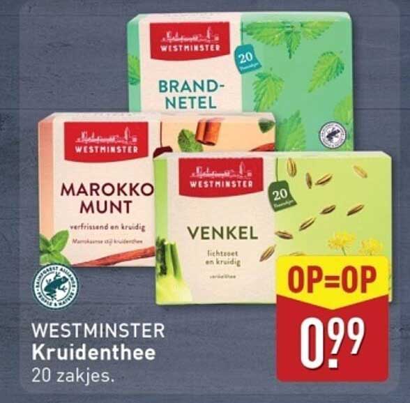 WESTMINSTER Kruidenthee 20 zakjes