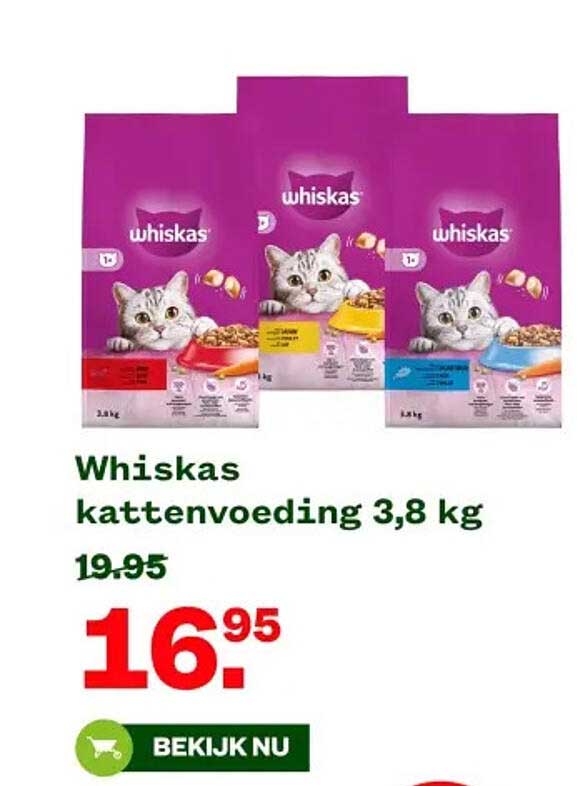 Whiskas kattenvoeding 3,8 kg