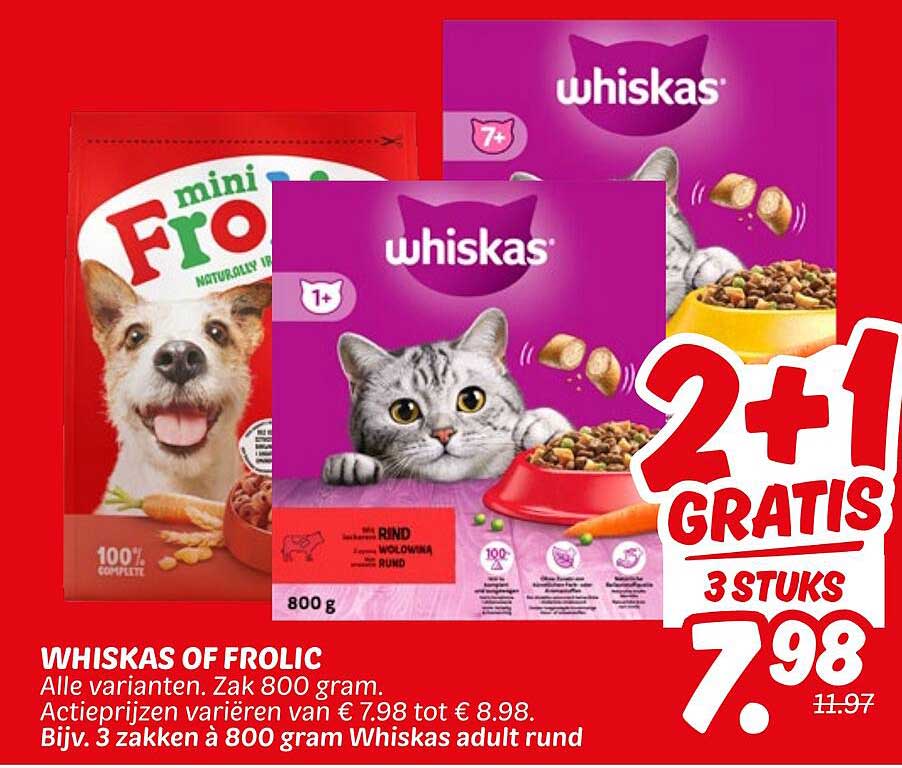WHISKAS OF FROLIC