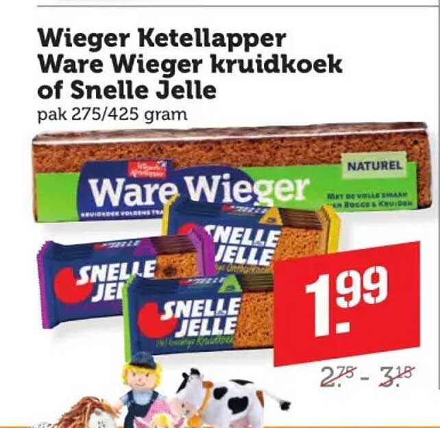 Wieger Ketellapper Ware Wieger kruidkoek of Snelle Jelle