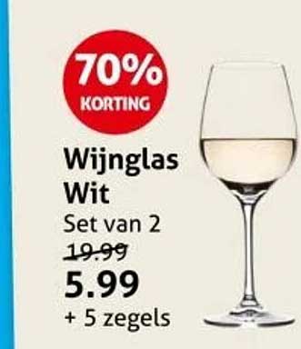 Wijnglas Wit Set van 2