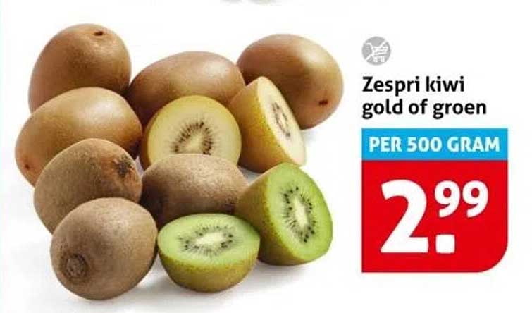 Zespri kiwi gold of groen