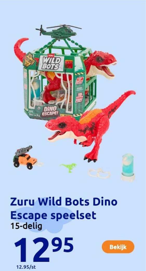 Zuru Wild Bots Dino Escape speelset 15-delig