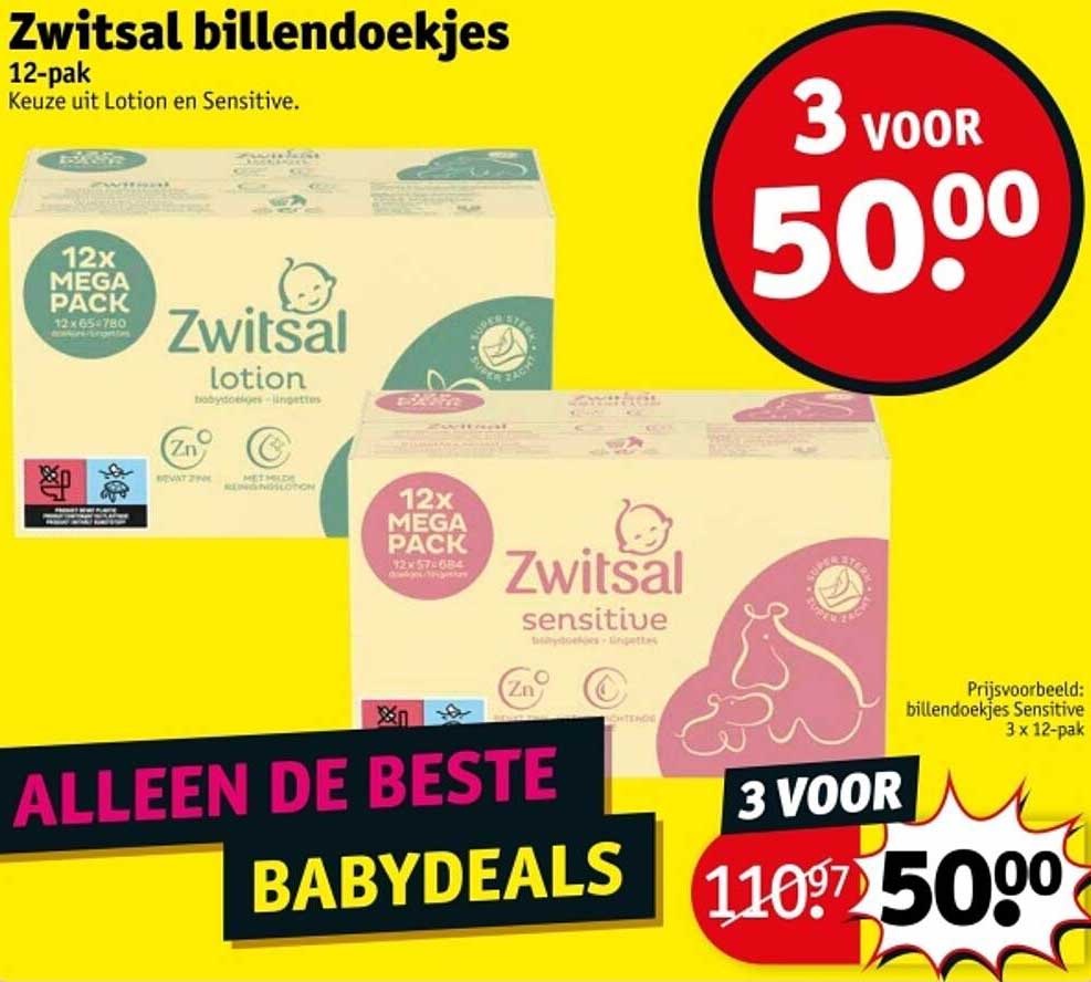 Zwitsal billendoekjes 12-pak