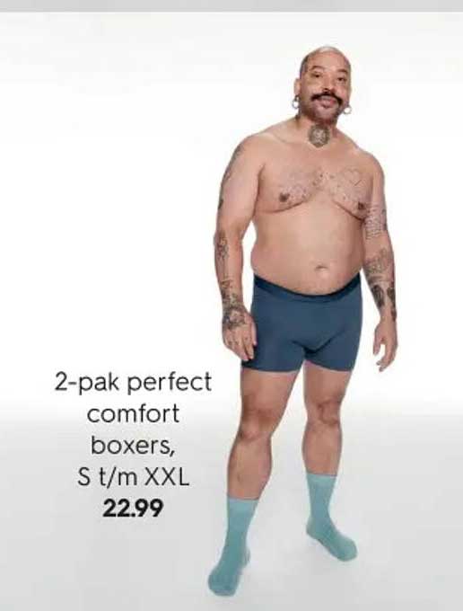 2-pak perfect comfort boxers, S t/m XXL