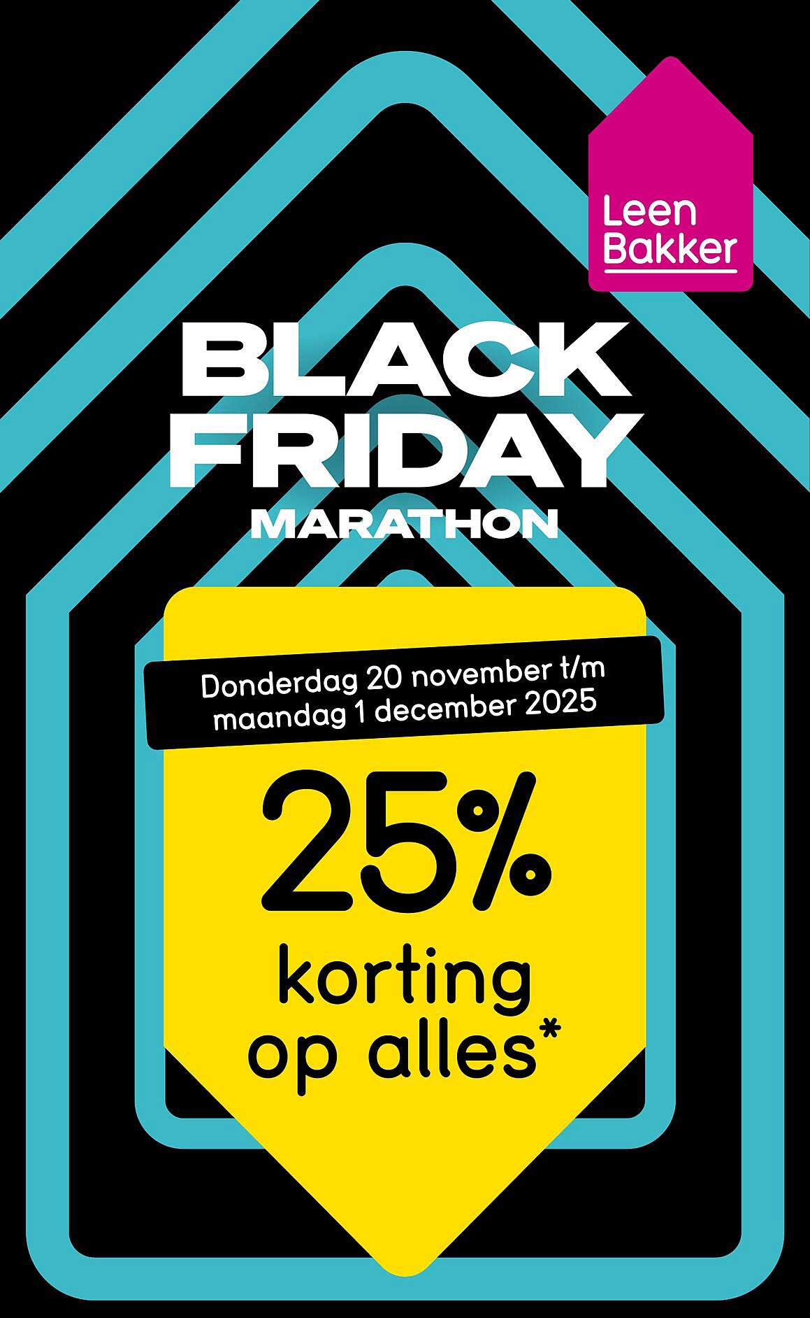 25% korting op alles*