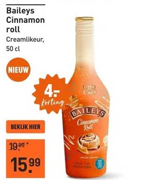 Baileys Cinnamon roll Creamlikeur, 50 cl