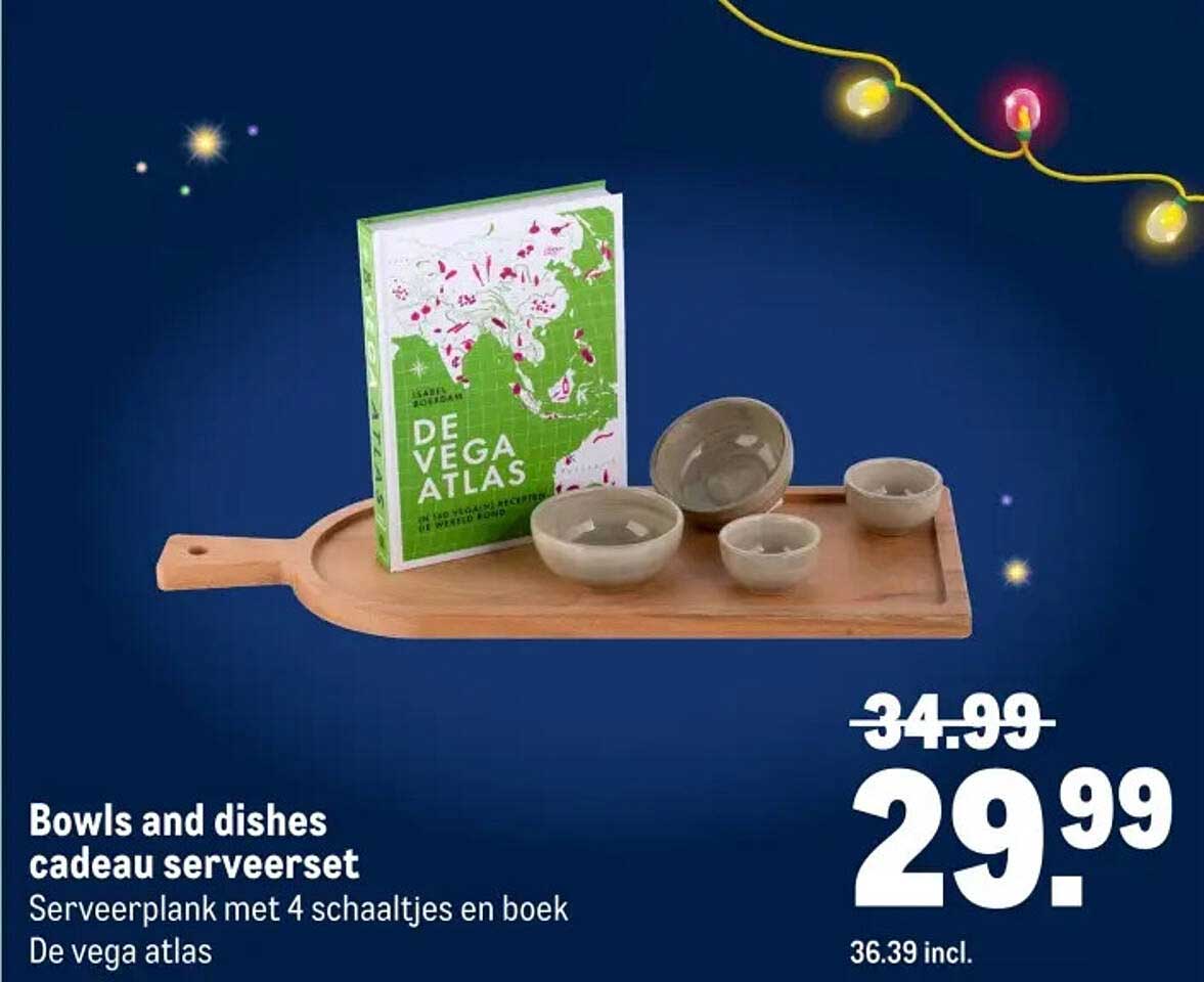 Bowls and dishes cadeau serveerset