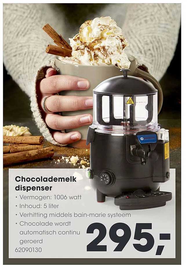 Chocolademelk dispenser