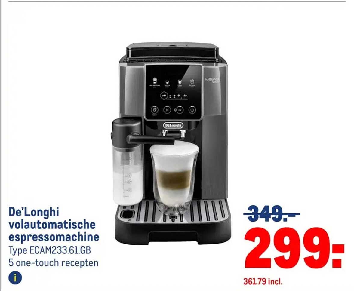De'Longhi volautomatische espressomachine Type ECAM233.61.GB