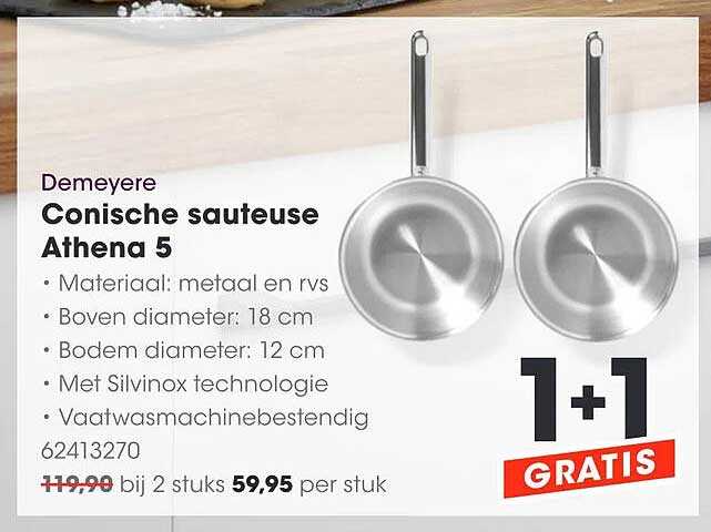 Demeyere Conische sauteuse Athena 5