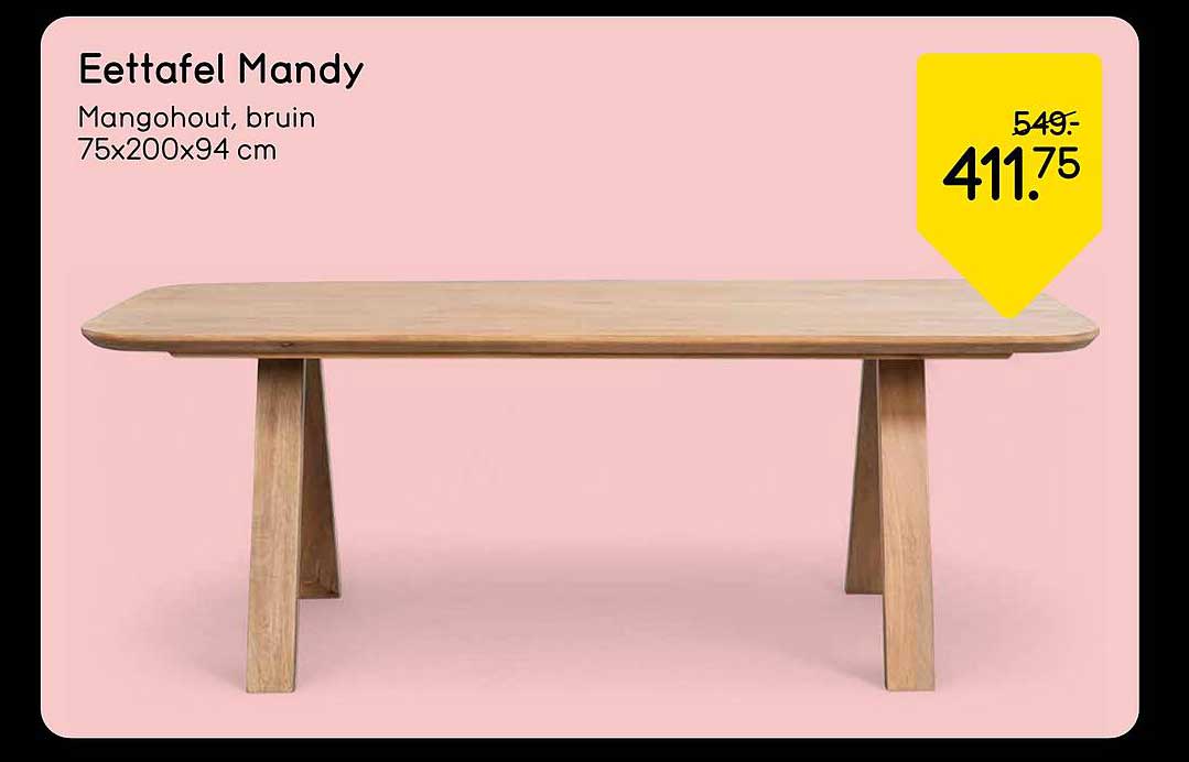 Eettafel Mandy