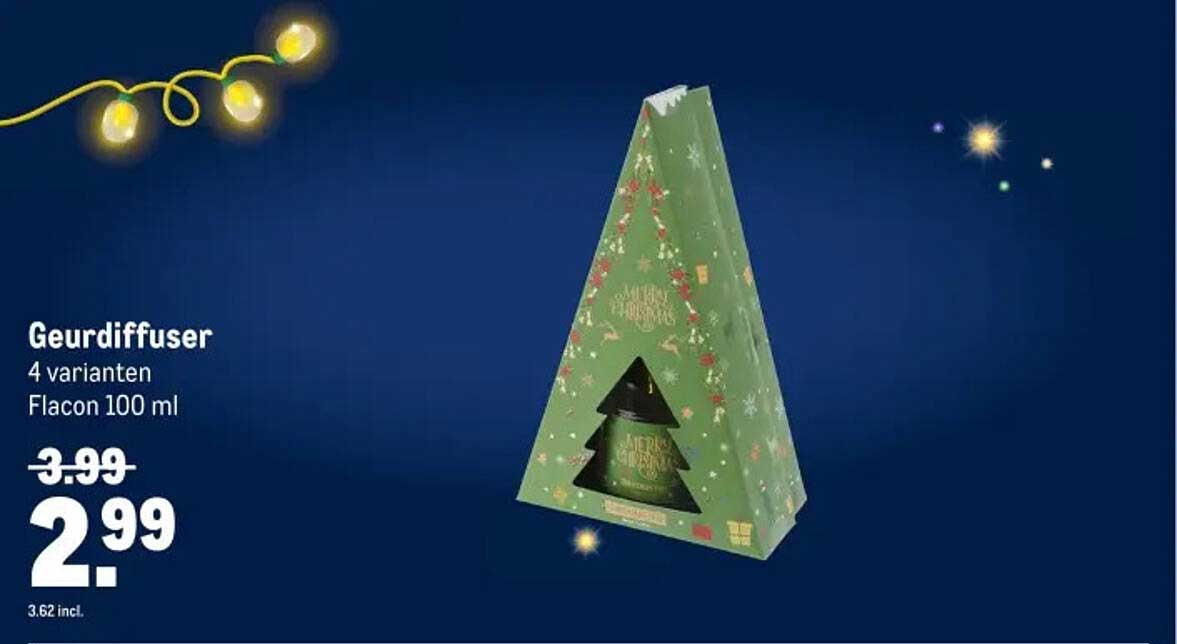 Geurdiffuser 4 varianten Flacon 100 ml