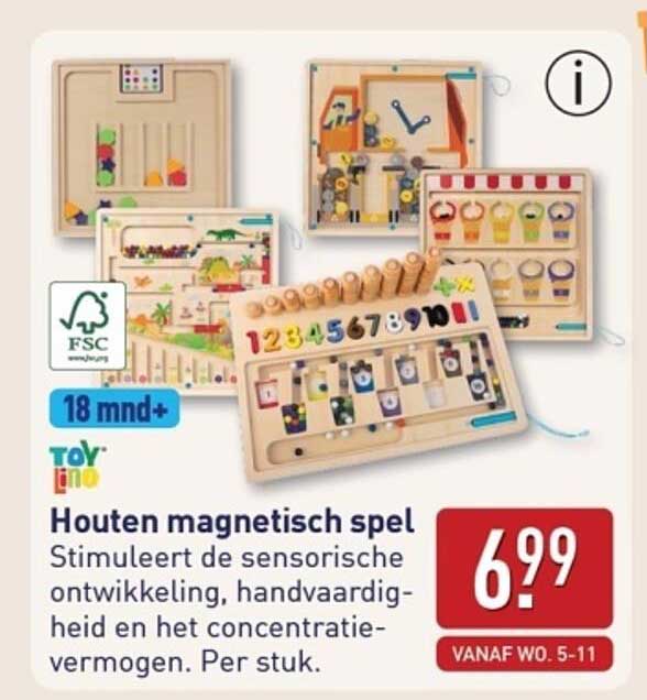 Houten magnetisch spel